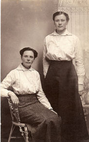 Lizzie Benton and her sister Annie Lizzie Benton and her sister Annie
